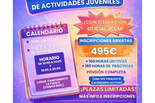 CURSO MONITOR/A ACTIVIDADES JUVENILES VERANO 2026