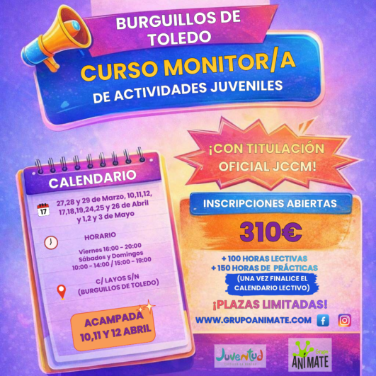CURSO MONITOR/A ACTIVIDADES JUVENILES BURGUILLOS 2026