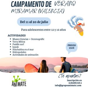 Campamentos de verano educativos del Grupo Anímate